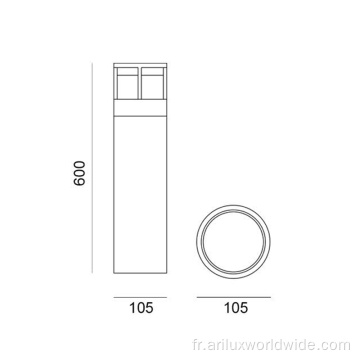 Lumières de jardin extérieures modernes directes d&#39;usine 6W